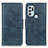 Handytasche Stand Schutzhülle Flip Leder Hülle M09L für Motorola Moto G60s Blau
