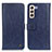Handytasche Stand Schutzhülle Flip Leder Hülle M10L für Samsung Galaxy S22 5G Blau
