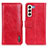 Handytasche Stand Schutzhülle Flip Leder Hülle M11L für Samsung Galaxy S23 5G Rot
