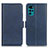 Handytasche Stand Schutzhülle Flip Leder Hülle M15L für Motorola Moto G22 Blau