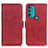 Handytasche Stand Schutzhülle Flip Leder Hülle M15L für Motorola Moto G71 5G Rot