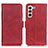 Handytasche Stand Schutzhülle Flip Leder Hülle M15L für Samsung Galaxy S21 Plus 5G Rot