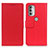 Handytasche Stand Schutzhülle Flip Leder Hülle M18L für Motorola Moto G51 5G Rot