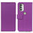 Handytasche Stand Schutzhülle Flip Leder Hülle M18L für Motorola Moto G51 5G Violett