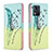 Handytasche Stand Schutzhülle Flip Leder Hülle Modisch Muster B01F für Motorola Moto E13 Minzgrün