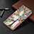 Handytasche Stand Schutzhülle Flip Leder Hülle Modisch Muster B01F für Samsung Galaxy S22 5G