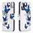 Handytasche Stand Schutzhülle Flip Leder Hülle Modisch Muster B03F für Samsung Galaxy Note 20 5G Blau