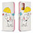 Handytasche Stand Schutzhülle Flip Leder Hülle Modisch Muster B03F für Samsung Galaxy Note 20 5G Gelb