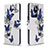 Handytasche Stand Schutzhülle Flip Leder Hülle Modisch Muster B03F für Samsung Galaxy S20 Plus 5G Blau