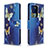 Handytasche Stand Schutzhülle Flip Leder Hülle Modisch Muster B03F für Samsung Galaxy S20 Plus 5G Hellblau