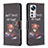 Handytasche Stand Schutzhülle Flip Leder Hülle Modisch Muster B03F für Xiaomi Mi 12S 5G Schwarz