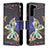 Handytasche Stand Schutzhülle Flip Leder Hülle Modisch Muster B04F für Samsung Galaxy S22 5G