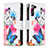 Handytasche Stand Schutzhülle Flip Leder Hülle Modisch Muster B04F für Samsung Galaxy S22 5G Pink