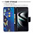 Handytasche Stand Schutzhülle Flip Leder Hülle Modisch Muster B09F für Samsung Galaxy S21 Plus 5G