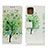 Handytasche Stand Schutzhülle Flip Leder Hülle Modisch Muster D02Y für Motorola Moto G100 5G Grün