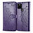 Handytasche Stand Schutzhülle Flip Leder Hülle Modisch Muster für Google Pixel 4a 5G Violett