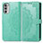 Handytasche Stand Schutzhülle Flip Leder Hülle Modisch Muster für Motorola MOTO G52 Grün