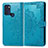 Handytasche Stand Schutzhülle Flip Leder Hülle Modisch Muster für Motorola Moto G60s Blau