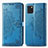 Handytasche Stand Schutzhülle Flip Leder Hülle Modisch Muster für Samsung Galaxy A81 Blau