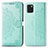 Handytasche Stand Schutzhülle Flip Leder Hülle Modisch Muster für Samsung Galaxy A81 Grün