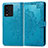 Handytasche Stand Schutzhülle Flip Leder Hülle Modisch Muster für Vivo iQOO 10 5G Blau