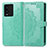 Handytasche Stand Schutzhülle Flip Leder Hülle Modisch Muster für Vivo iQOO 10 5G Grün