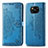 Handytasche Stand Schutzhülle Flip Leder Hülle Modisch Muster für Xiaomi Poco X3 NFC Blau