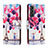 Handytasche Stand Schutzhülle Flip Leder Hülle Modisch Muster H02X für Samsung Galaxy S22 5G Plusfarbig