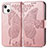 Handytasche Stand Schutzhülle Flip Leder Hülle Modisch Muster H07 für Apple iPhone 13 Mini Rosegold
