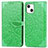Handytasche Stand Schutzhülle Flip Leder Hülle Modisch Muster H13 für Apple iPhone 13 Grün