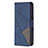 Handytasche Stand Schutzhülle Flip Leder Hülle Modisch Muster L06 für Apple iPhone 15 Pro Blau