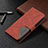 Handytasche Stand Schutzhülle Flip Leder Hülle Modisch Muster L06 für Apple iPhone 15 Pro Braun