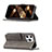 Handytasche Stand Schutzhülle Flip Leder Hülle Modisch Muster L06 für Apple iPhone 15 Pro Grau