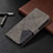 Handytasche Stand Schutzhülle Flip Leder Hülle Modisch Muster L06 für Apple iPhone 15 Pro Grau