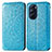 Handytasche Stand Schutzhülle Flip Leder Hülle Modisch Muster S01D für Motorola Moto Edge Plus (2022) 5G Blau