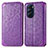 Handytasche Stand Schutzhülle Flip Leder Hülle Modisch Muster S01D für Motorola Moto Edge Plus (2022) 5G Violett
