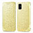 Handytasche Stand Schutzhülle Flip Leder Hülle Modisch Muster S01D für Samsung Galaxy A71 5G Gold