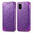 Handytasche Stand Schutzhülle Flip Leder Hülle Modisch Muster S01D für Samsung Galaxy A71 5G Violett