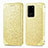 Handytasche Stand Schutzhülle Flip Leder Hülle Modisch Muster S01D für Samsung Galaxy S20 Ultra 5G Gold