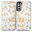 Handytasche Stand Schutzhülle Flip Leder Hülle Modisch Muster S02D für Samsung Galaxy S21 5G