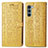 Handytasche Stand Schutzhülle Flip Leder Hülle Modisch Muster S03D für Motorola Moto G200 5G