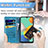 Handytasche Stand Schutzhülle Flip Leder Hülle Modisch Muster S03D für Samsung Galaxy M32 4G