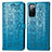 Handytasche Stand Schutzhülle Flip Leder Hülle Modisch Muster S03D für Samsung Galaxy S20 FE (2022) 5G Blau