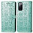 Handytasche Stand Schutzhülle Flip Leder Hülle Modisch Muster S03D für Samsung Galaxy S20 FE (2022) 5G Grün