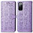 Handytasche Stand Schutzhülle Flip Leder Hülle Modisch Muster S03D für Samsung Galaxy S20 FE (2022) 5G Violett