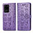 Handytasche Stand Schutzhülle Flip Leder Hülle Modisch Muster S03D für Samsung Galaxy S20 Ultra Violett