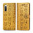 Handytasche Stand Schutzhülle Flip Leder Hülle Modisch Muster S03D für Sony Xperia 10 II Gelb