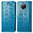Handytasche Stand Schutzhülle Flip Leder Hülle Modisch Muster S03D für Xiaomi Mi 10T Lite 5G Blau