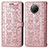Handytasche Stand Schutzhülle Flip Leder Hülle Modisch Muster S03D für Xiaomi Mi 10T Lite 5G Rosegold