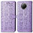 Handytasche Stand Schutzhülle Flip Leder Hülle Modisch Muster S03D für Xiaomi Mi 10T Lite 5G Violett